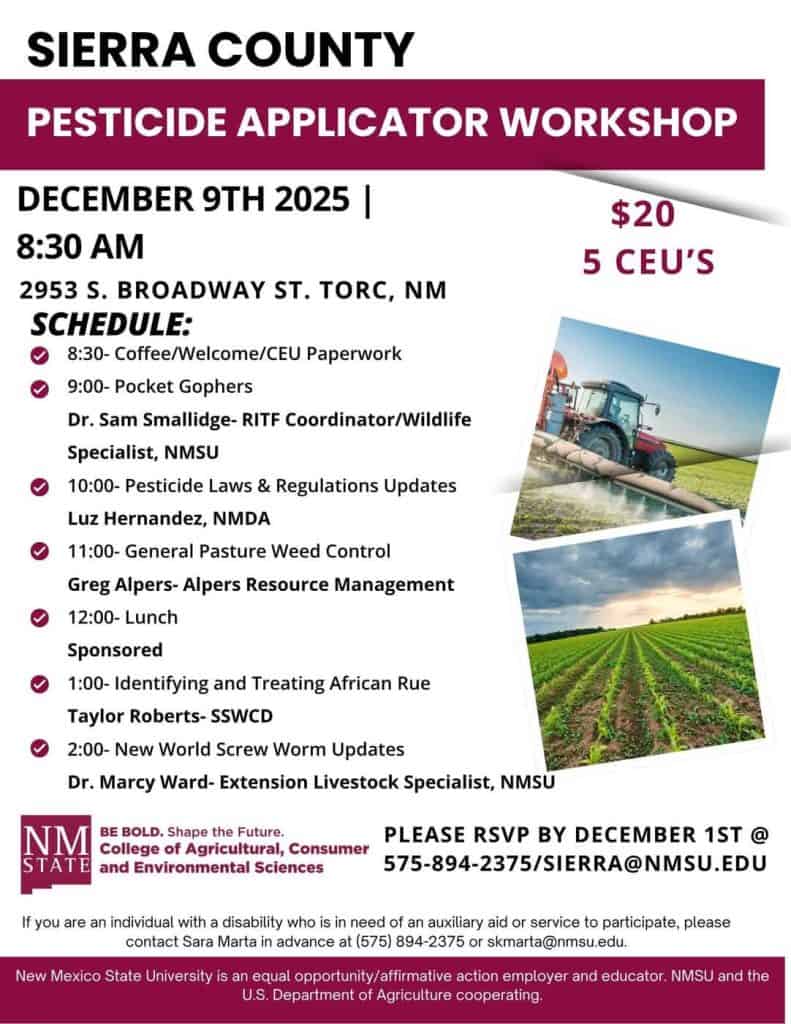 2025 pesticide applicator workshop
