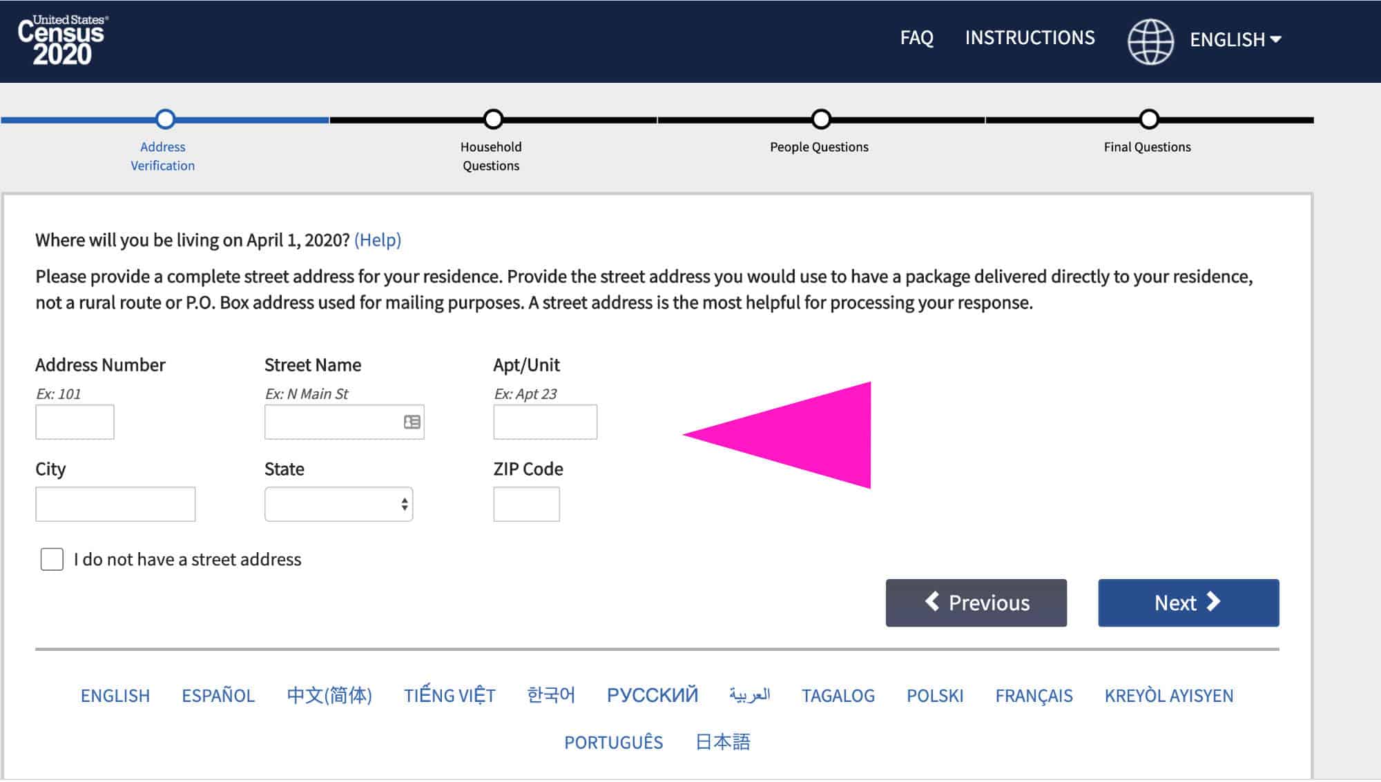 census no id step 4