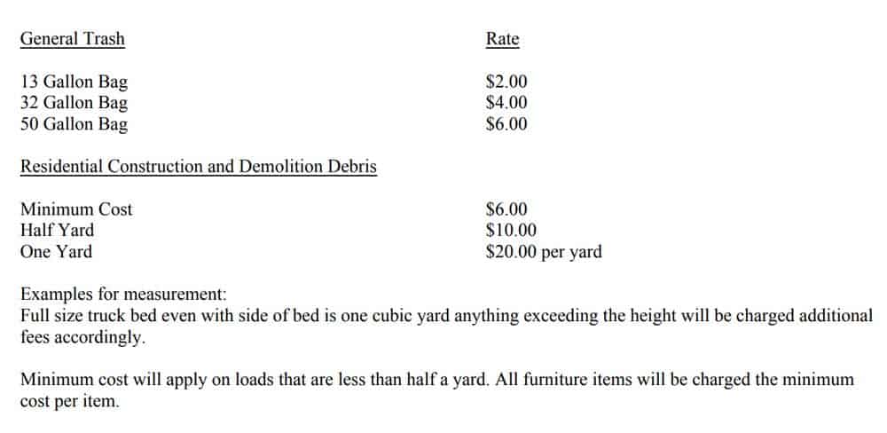 county landfill rates 2016 04 county landfill rates 2016 04