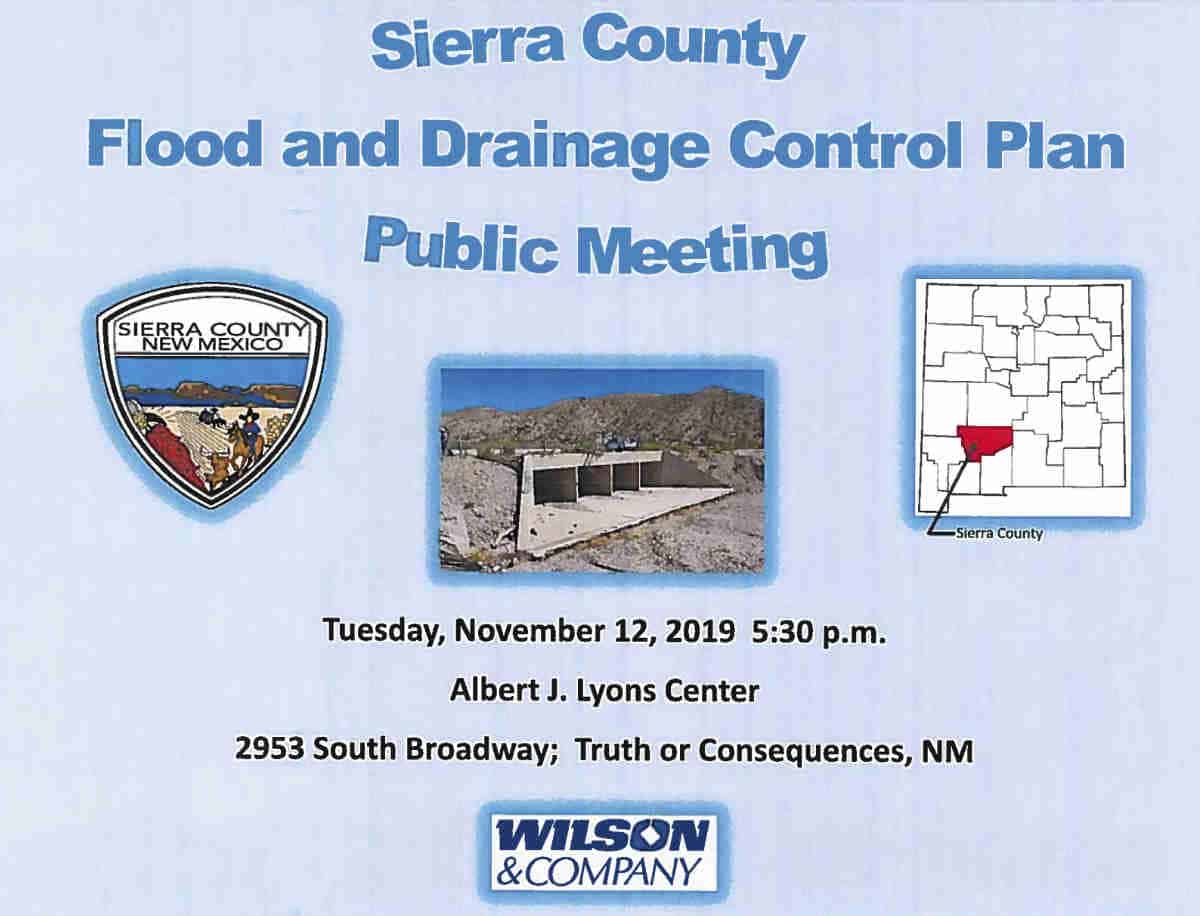 flood and drainage control plan public hearing sierra county