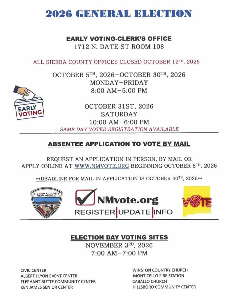 general election 2026 november early voting info