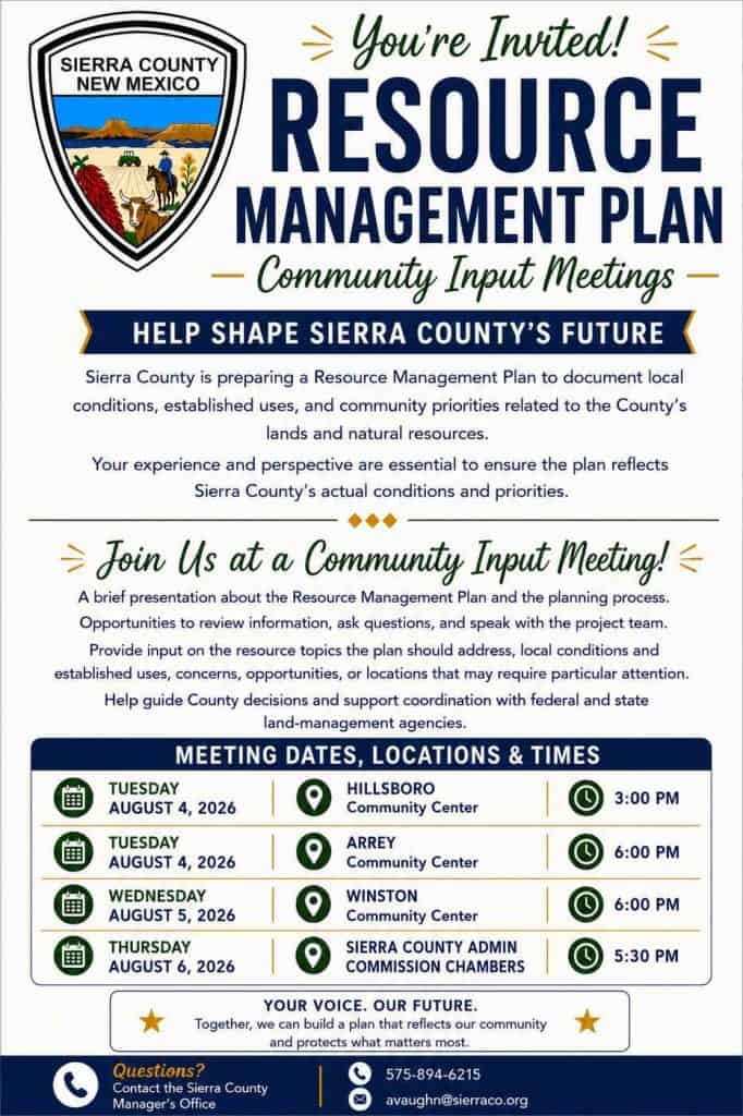 sierra county community input meetings