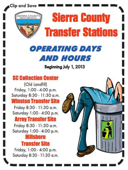 sierra county transfer station hours