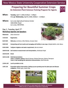 two day workshop preparing for bountiful crops nmsu extension 1